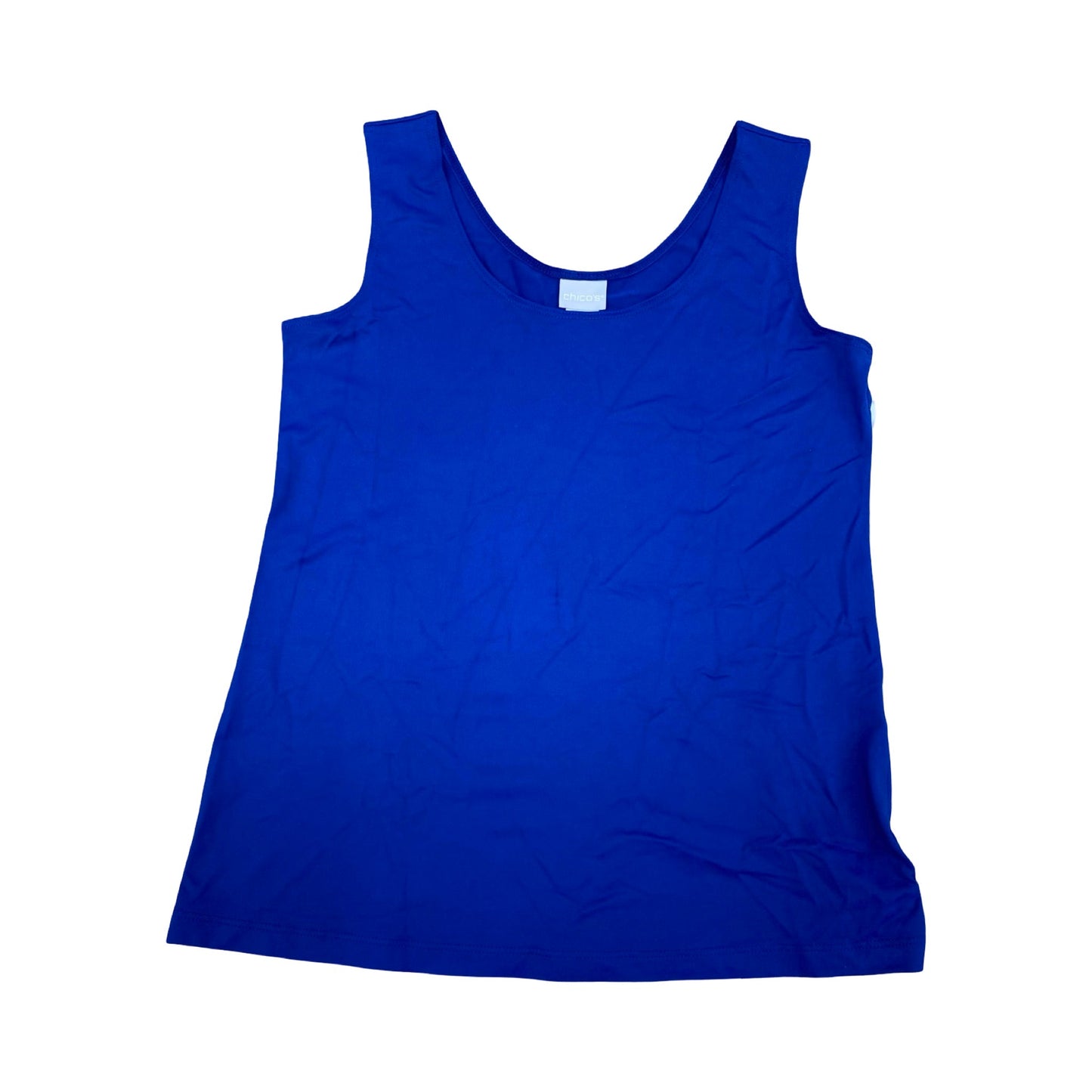 Top Sleeveless By Chicos In Blue, Size:S