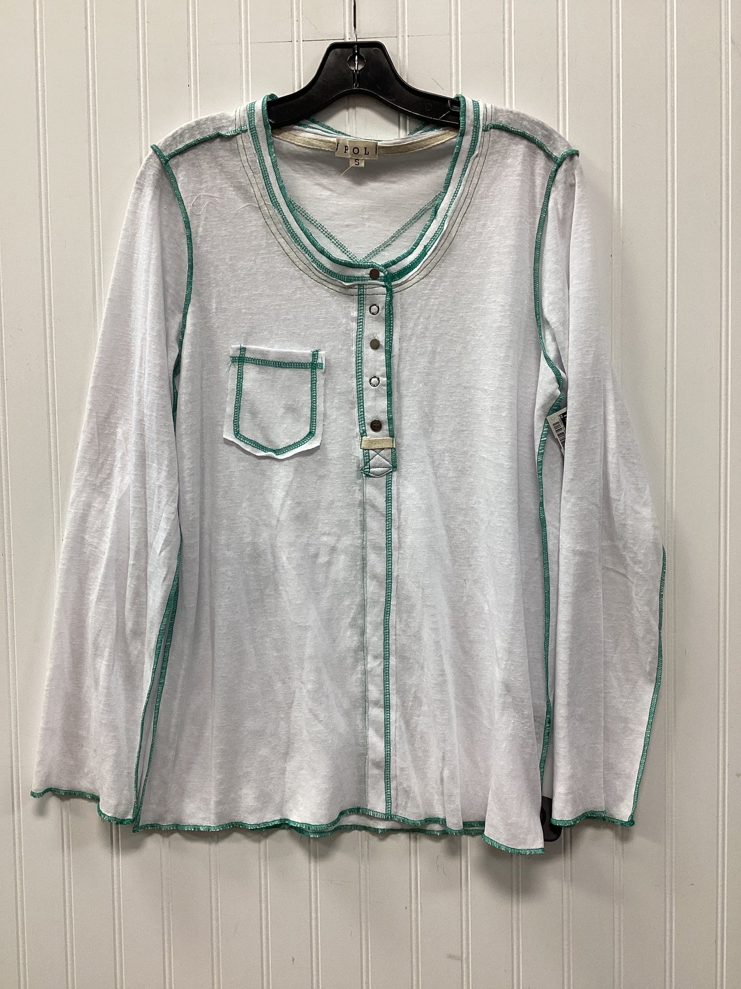 Top Ls By Pol In White, Size:S