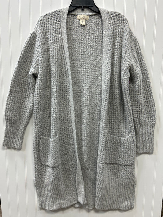 Sweater Cardigan By Jessica Simpson In Grey, Size:1X