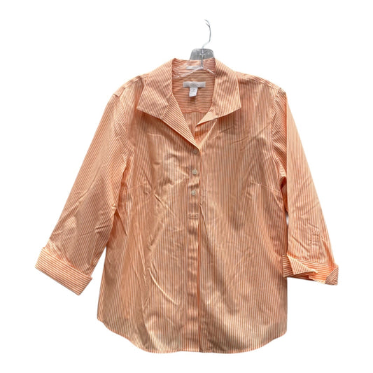 Top Ls By Chicos In Orange, Size:L