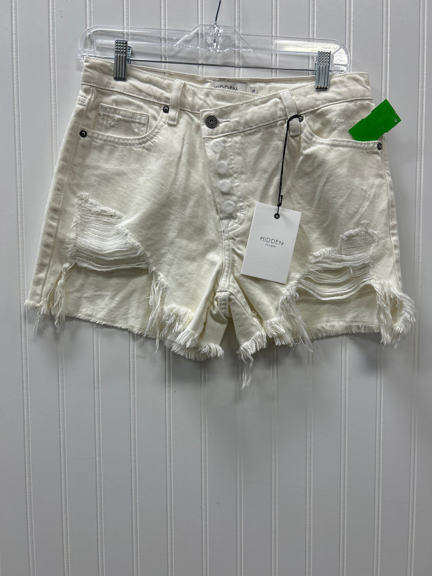 Shorts By Hidden In Cream Denim, Size:M NWT