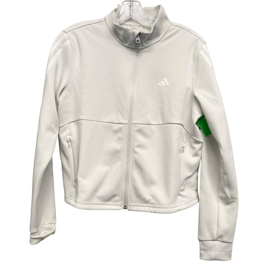 Athletic Jacket By Adidas In Grey, Size:S