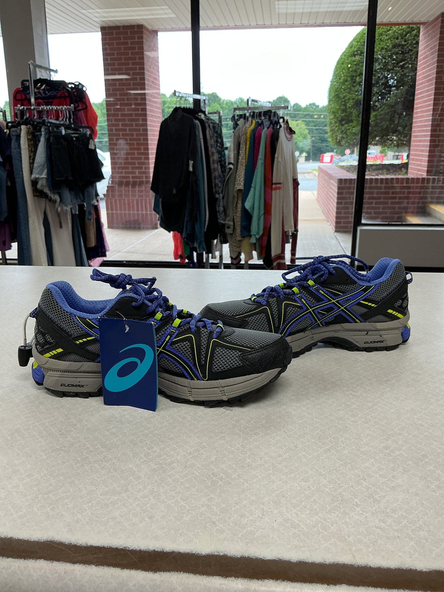 Shoes Athletic By Asics In Blue & Grey, Size:8