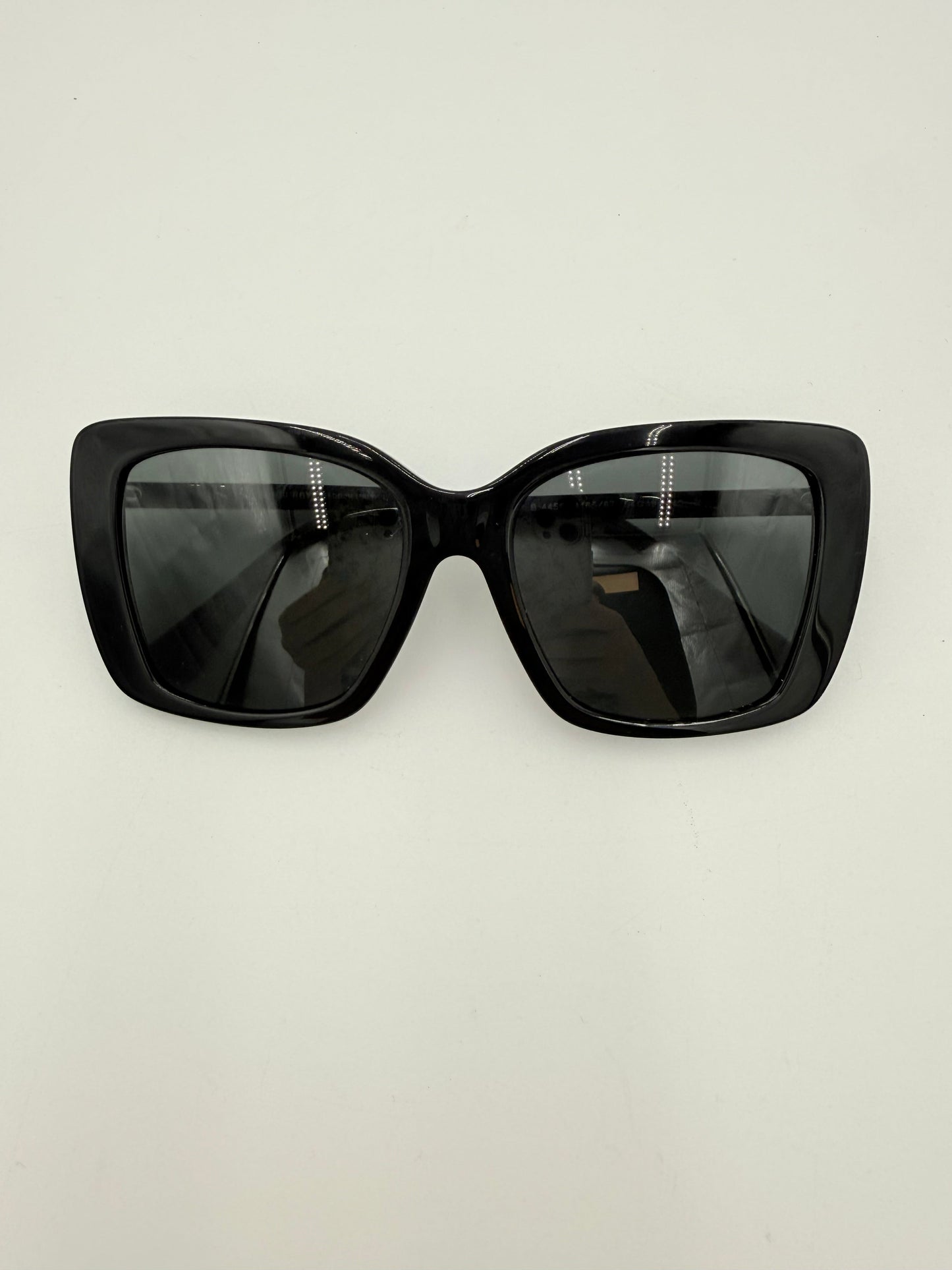 Sunglasses Luxury Designer By Burberry In Black, Size: