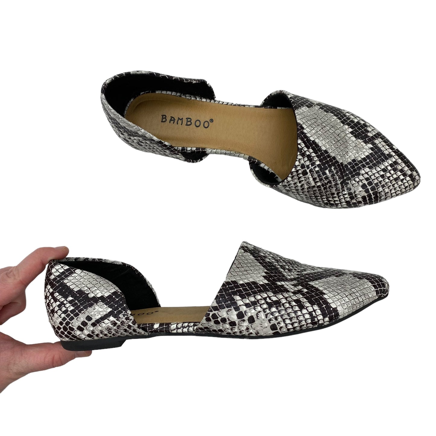 GREY SHOES FLATS by BAMBOO Size:6