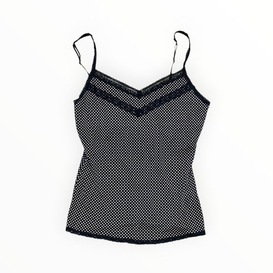 Top Cami By Limited In Black & Pink, Size:M