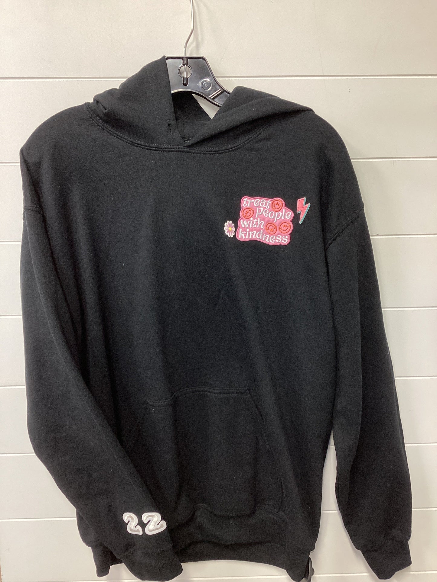 Sweatshirt Hoodie By Gildan In Black, Size:M