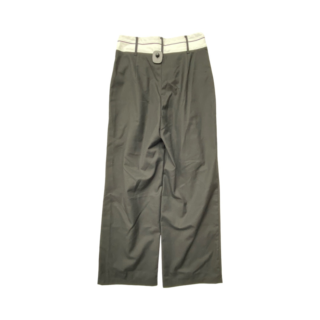 Pants Wide Leg By Commense In Black & White, Size:M