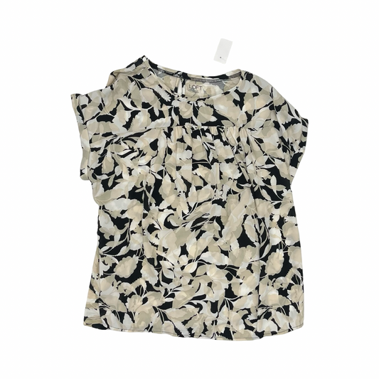 Blouse Ss By Loft In Floral Print, Size:L