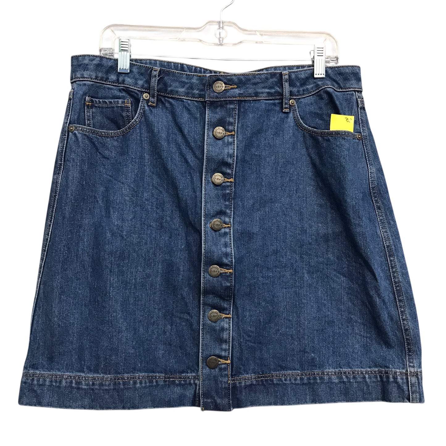 Skirt Mini & Short By Loft In Blue Denim, Size:12