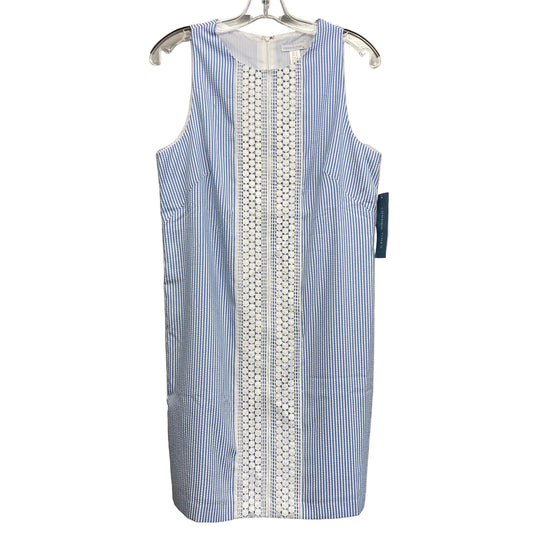 Dress Casual Short By London Times In Blue & White, Size:M