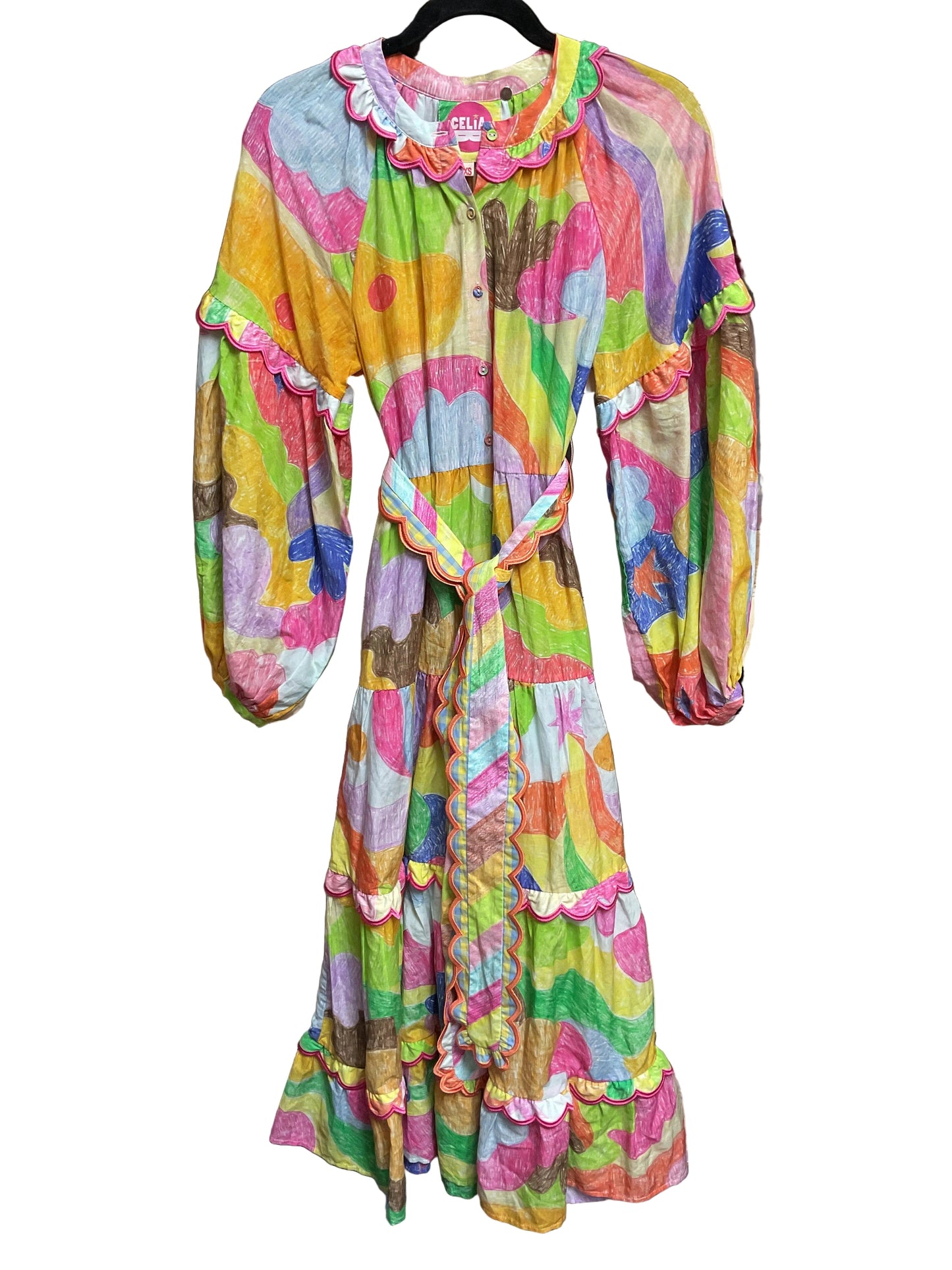 Dress Party Long By Cma In Multi, Size:Xs