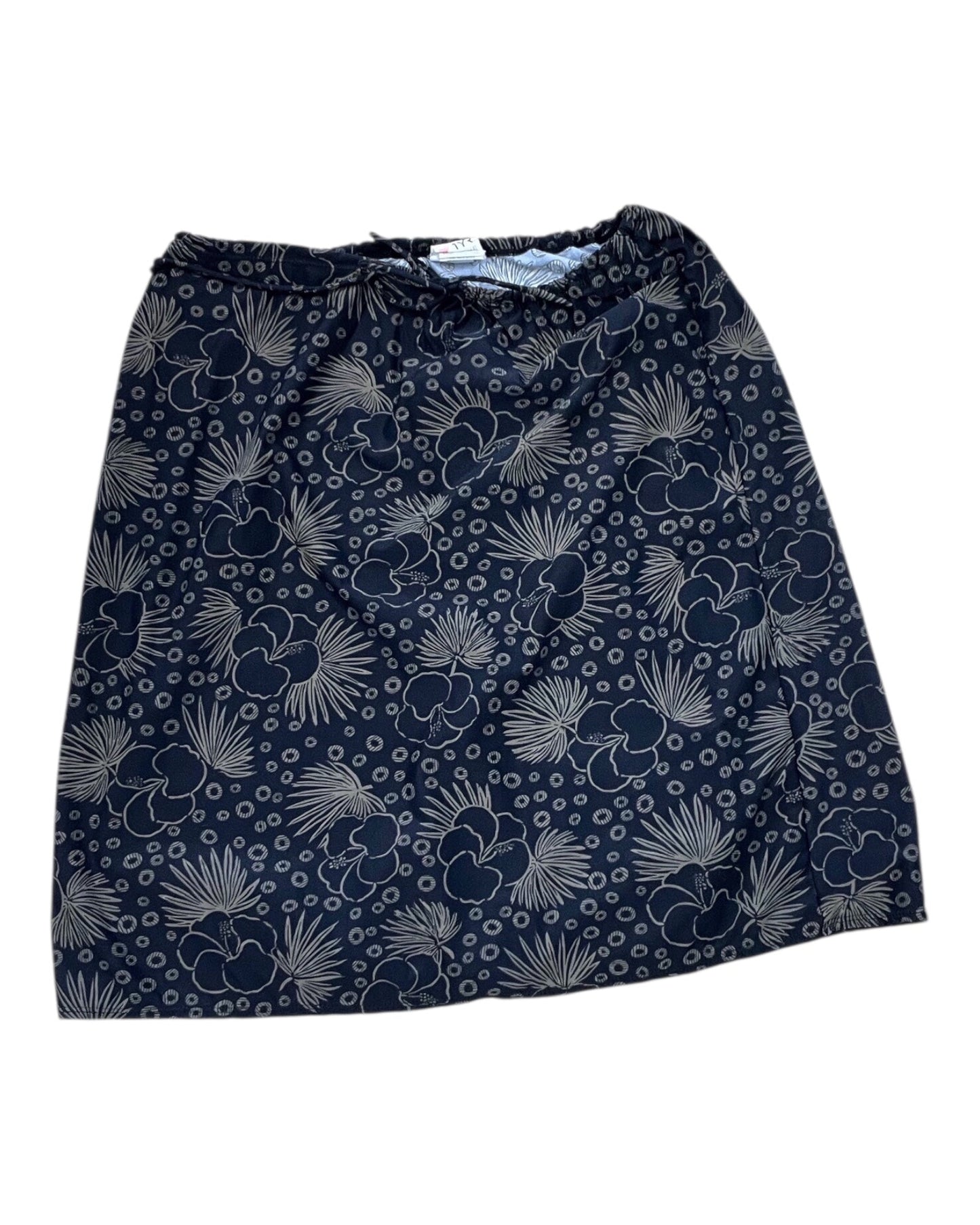 Skirt Midi By Clothes Mentor In Black & Green, Size:10