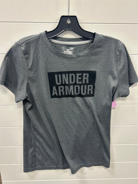 Athletic Top Ss By Under Armour In Grey, Size:L