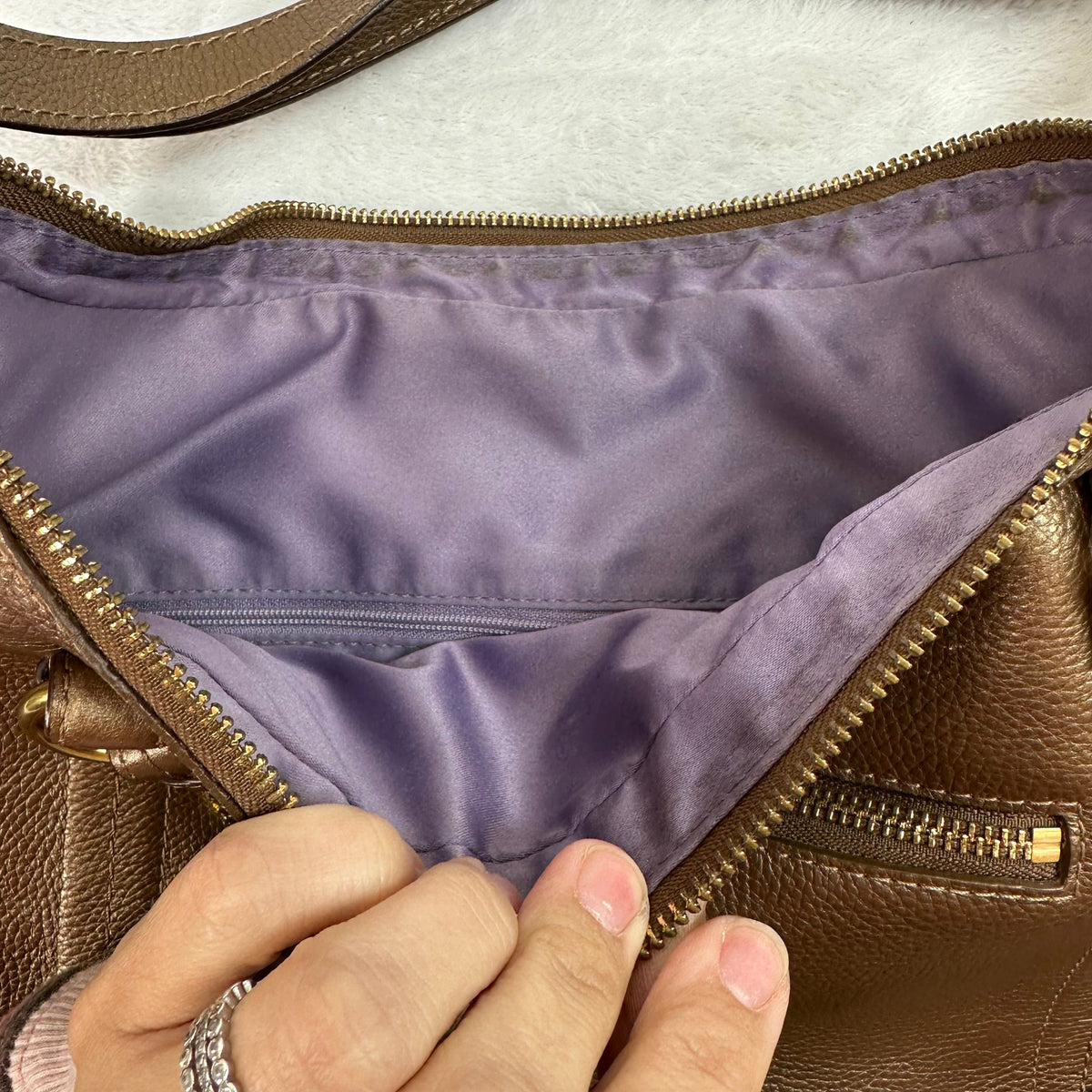 Handbag Designer By Coach, Size: Medium