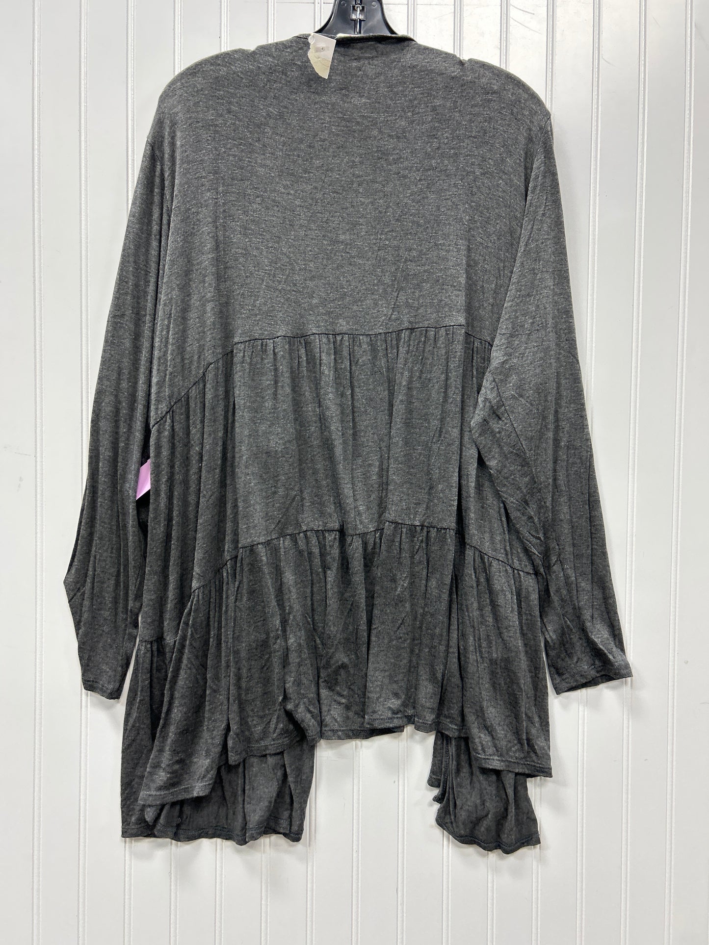 Cardigan By Cmc In Grey, Size:1X