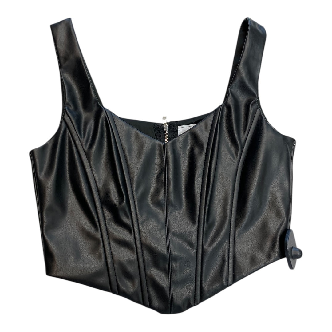 Top Sleeveless By Sage In Black, Size:Xs