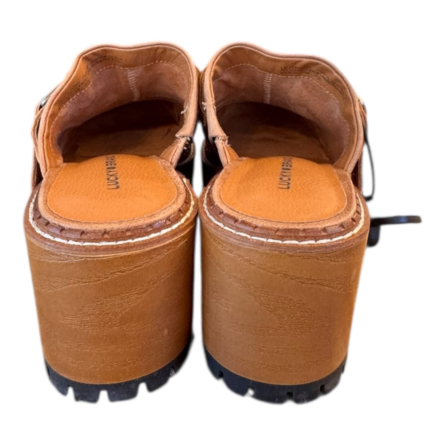 Shoes Heels Block By Lucky Brand In Brown, Size:7.5