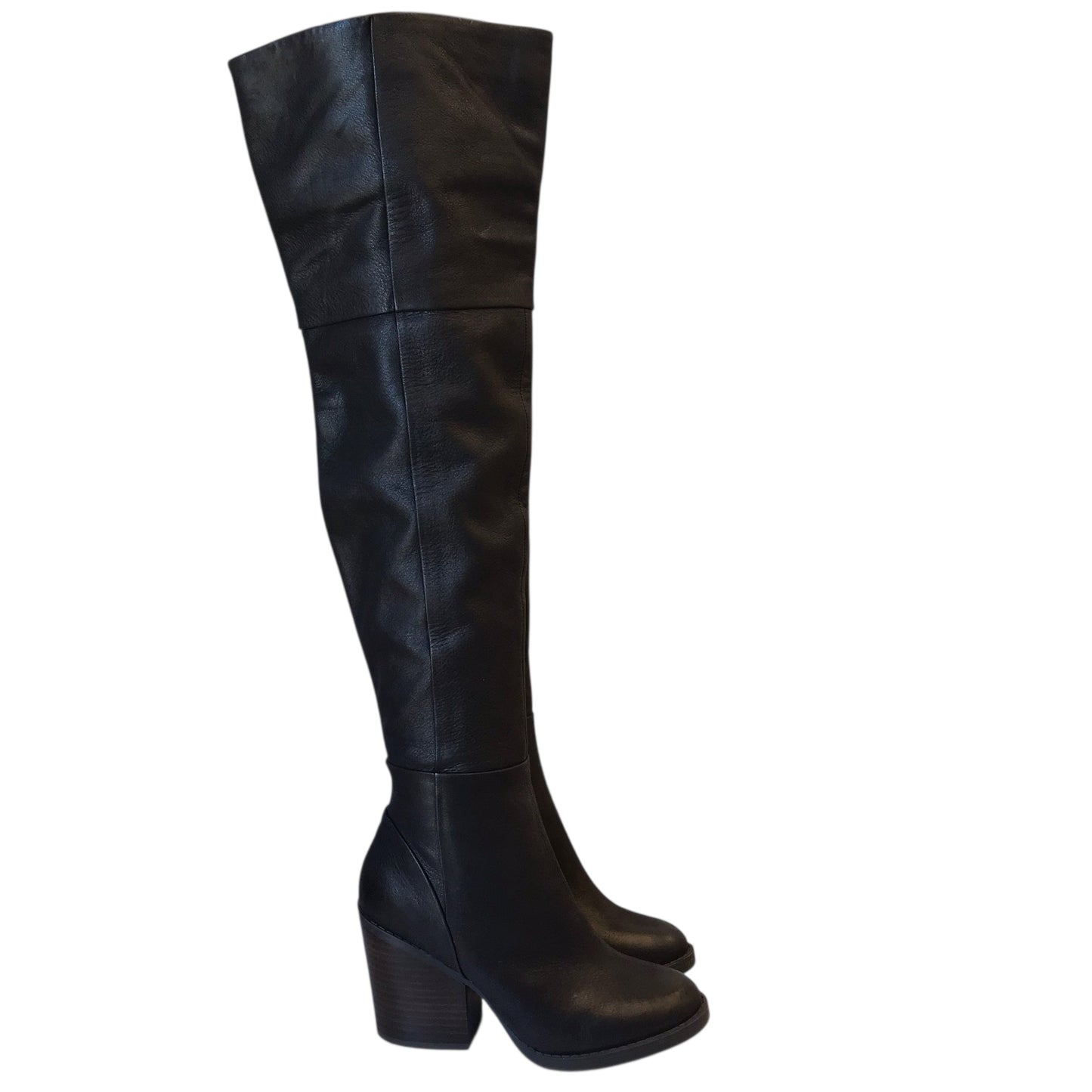 Boots Knee Heels By Aldo In Black, Size:6.5