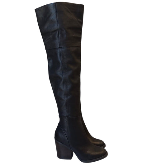 Boots Knee Heels By Aldo In Black, Size:6.5