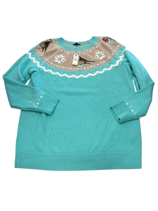 Sweater By Talbots In Teal, Size:Xl