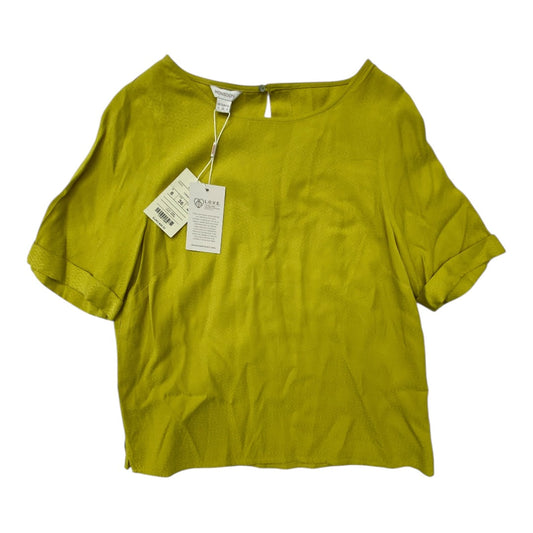 Top Ss By Clothes Mentor In Yellow, Size:4
