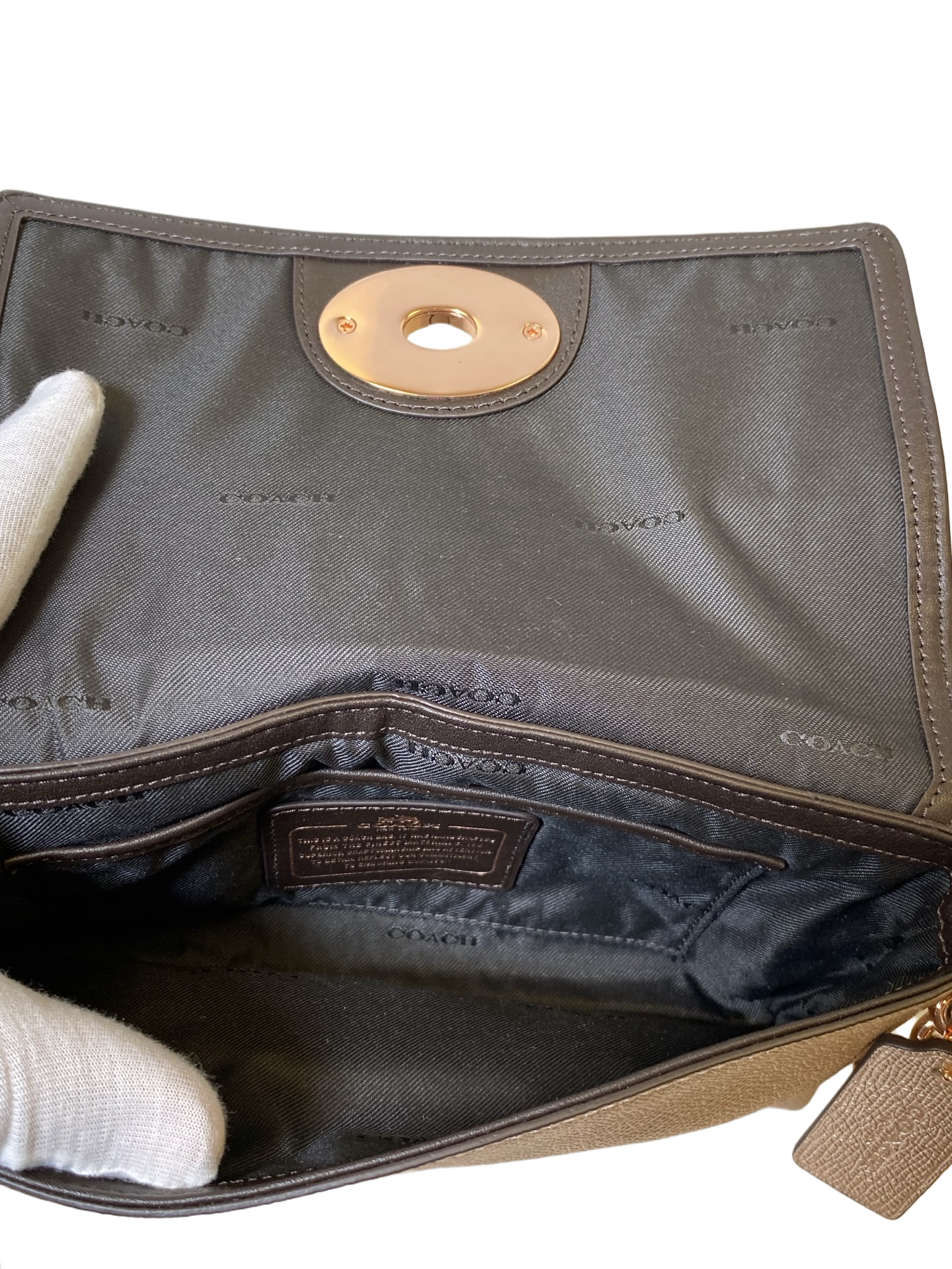 Crossbody Designer By Coach, Size: Medium