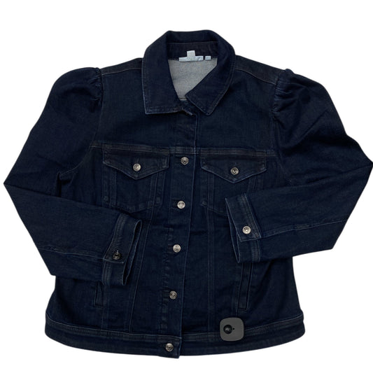Blazer By Chicos In Blue Denim, Size:M