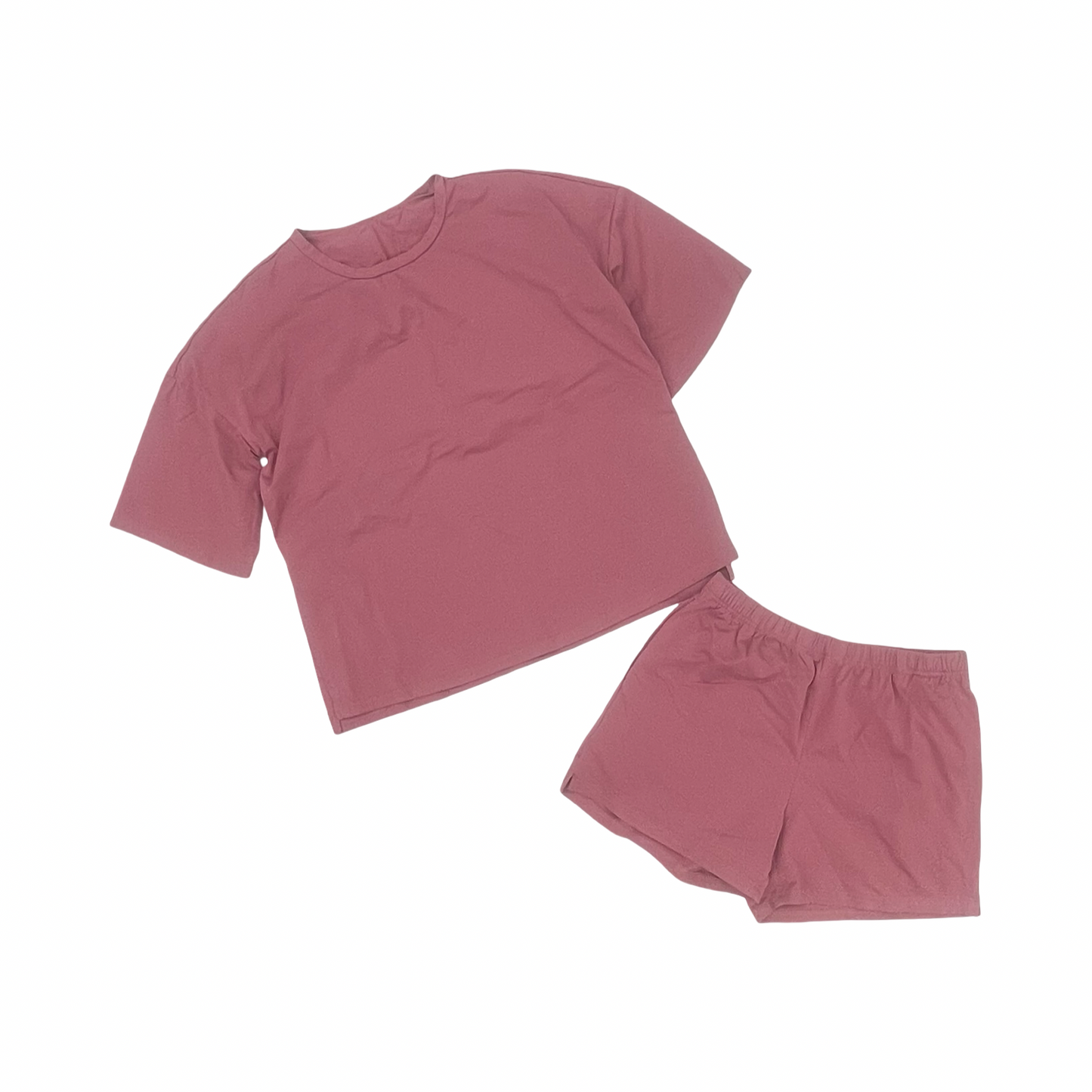Shorts Set By Ekouaer In Pink, Size:M