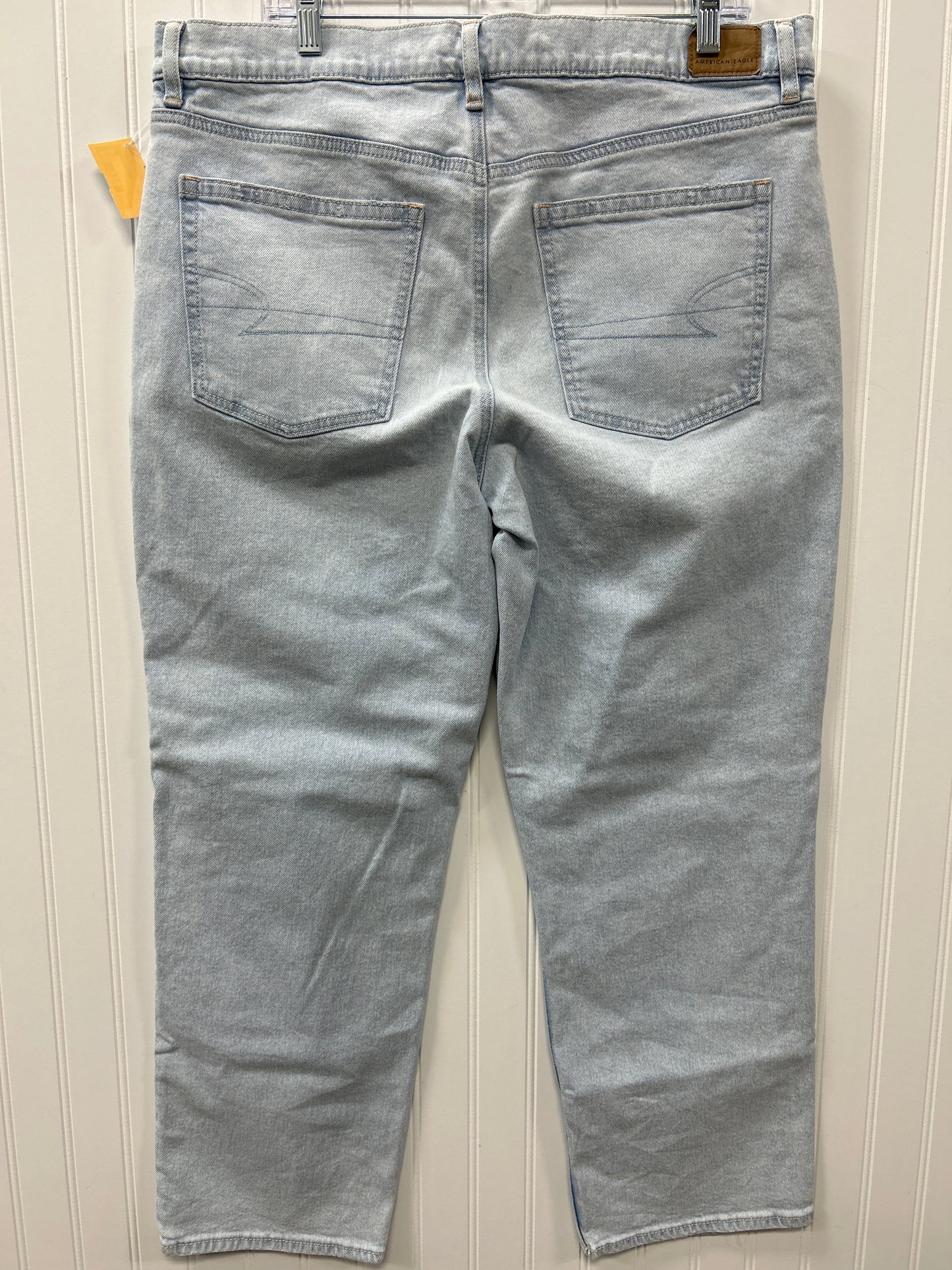 Jeans Straight By American Eagle In Blue Denim, Size:16