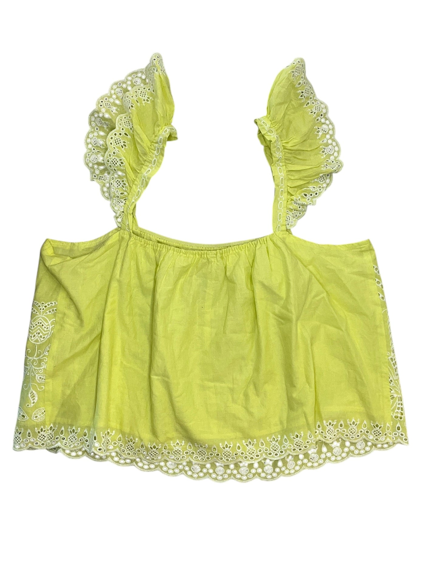 Top Sleeveless By Clothes Mentor In Chartreuse, Size:Xl