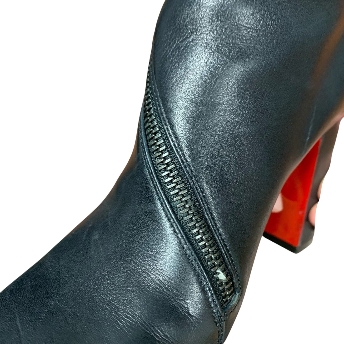 Boots Luxury Designer By Christian Louboutin In Black, Size: 6