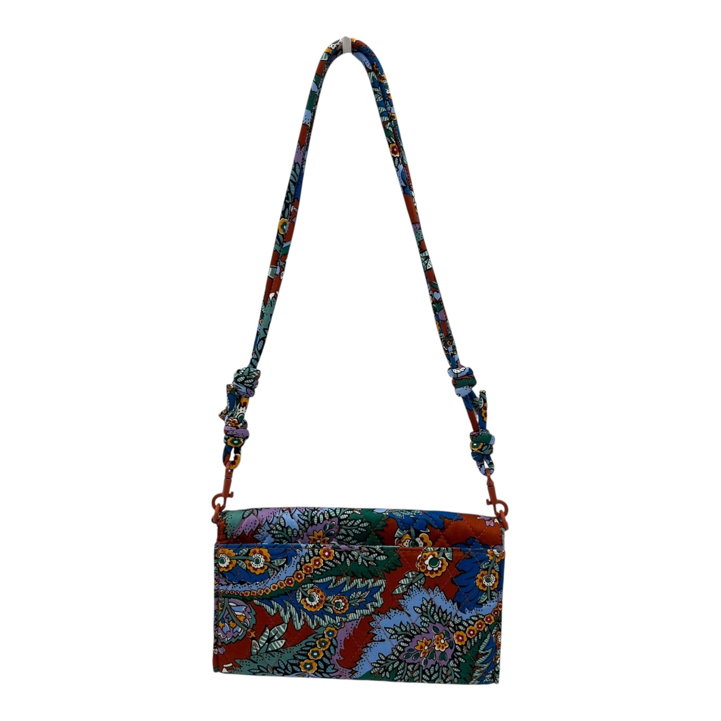 Handbag By Vera Bradley In Blue & Orange, Size:Small