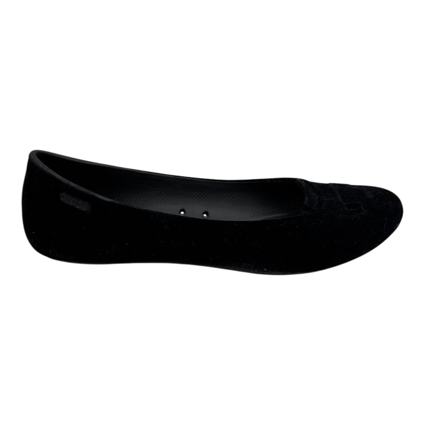 Shoes Flats By Crocs In Black, Size:10