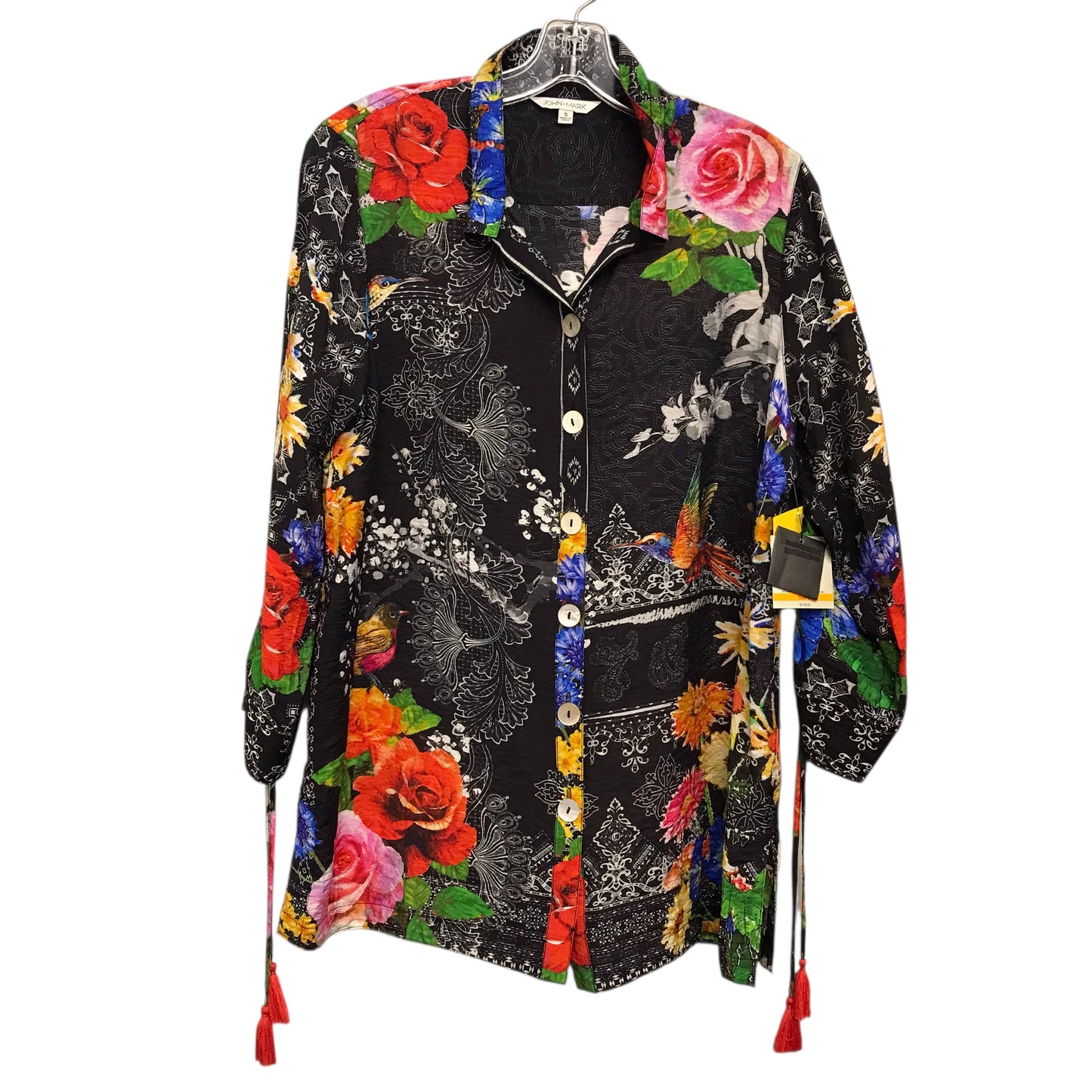 Top Ls By John Mark In Floral Print, Size:S