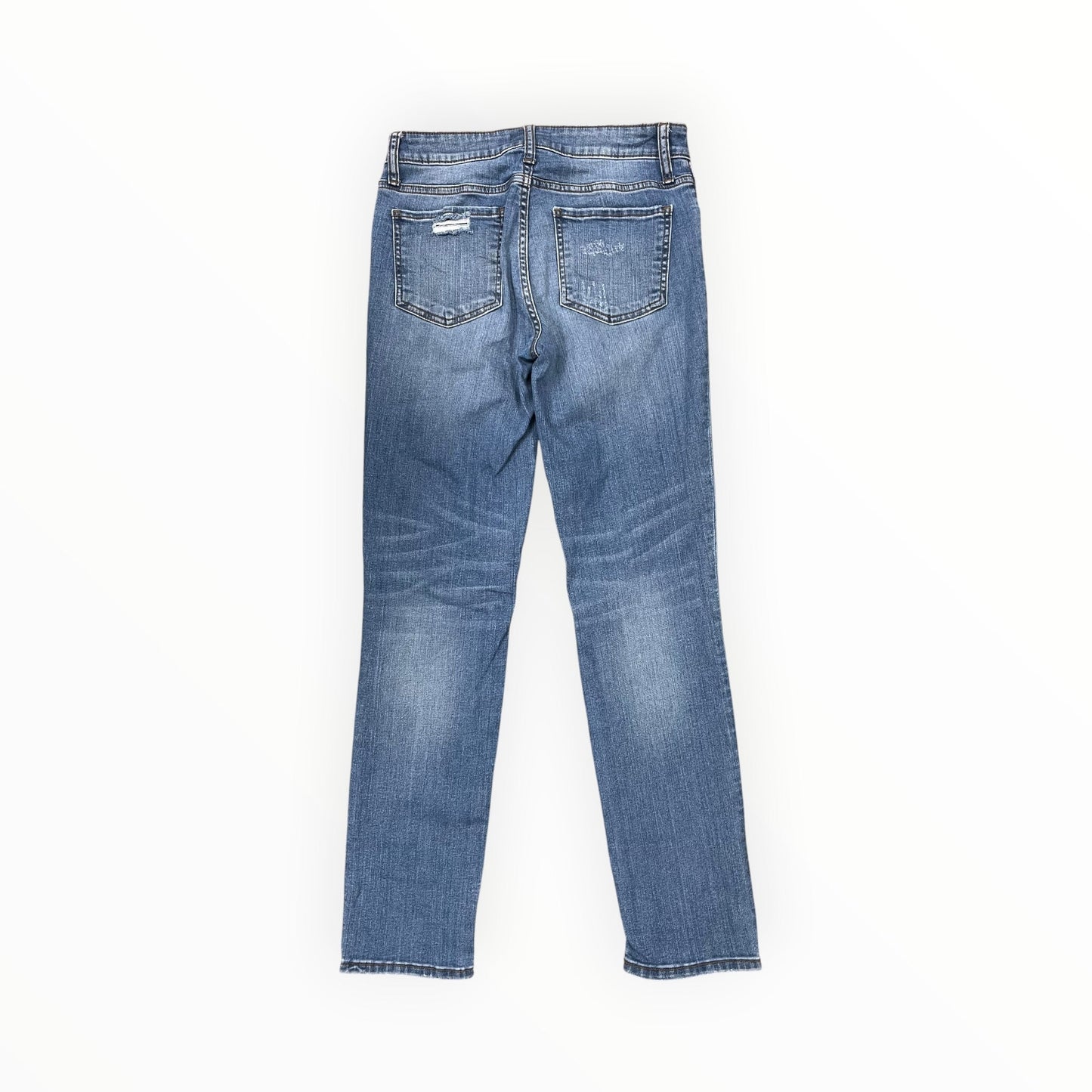 Jeans Straight By Kut In Blue Denim, Size:2