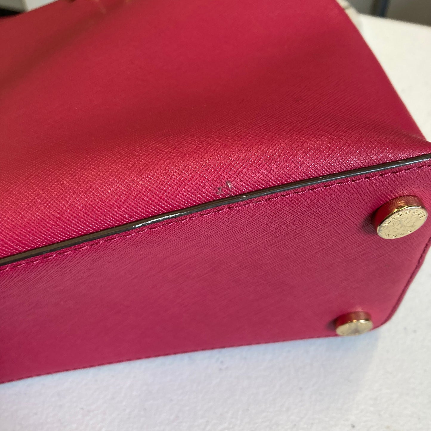 Handbag Designer By Michael Kors In Pink, Size:Large