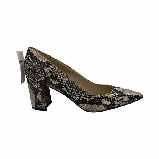 Shoes Heels Block By Marc Fisher In Snakeskin Print, Size:9.5