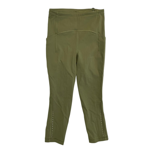 Athletic Leggings Capris By Lululemon In Green, Size:4