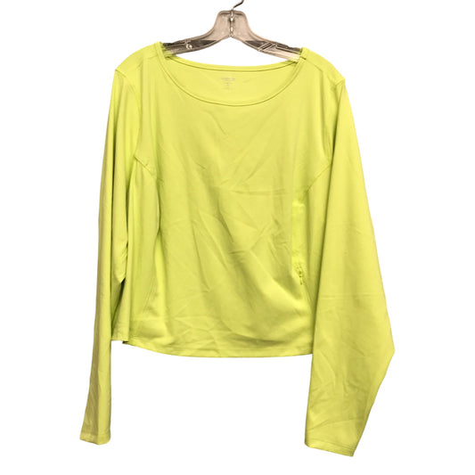 Athletic Top Ls Crewneck By Old Navy In Yellow, Size:3X