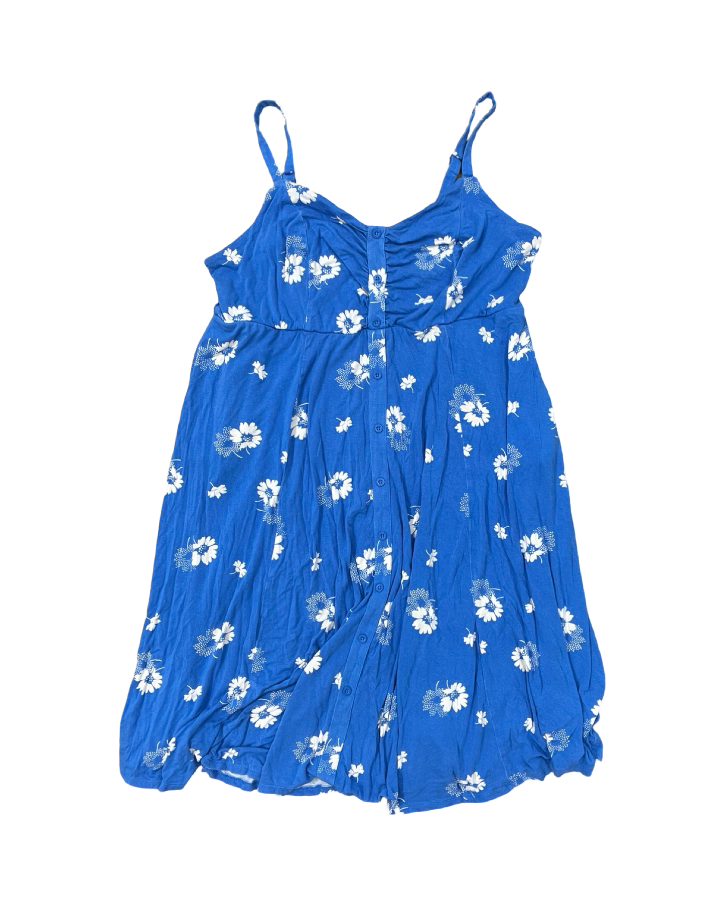 Dress Casual Midi By Torrid In Blue & White, Size:2X