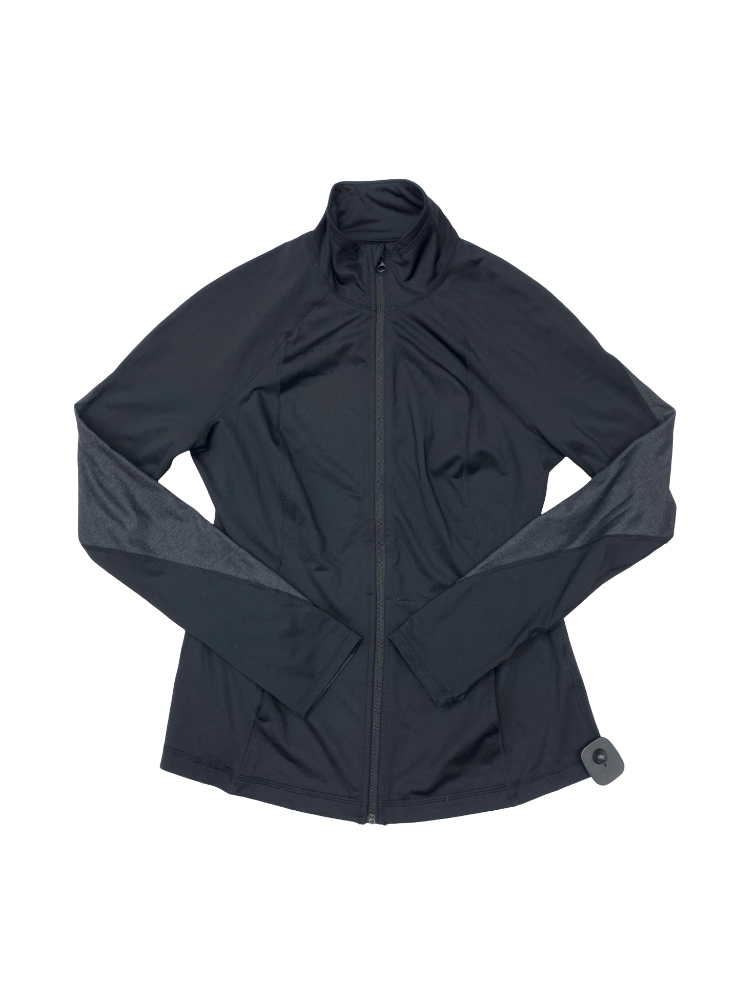 Athletic Top Ls Collar By Zella In Black, Size:L