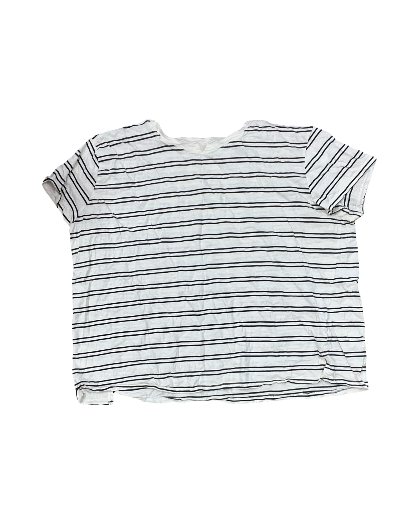 Top Ss By Maurices In Black & Cream, Size:2X