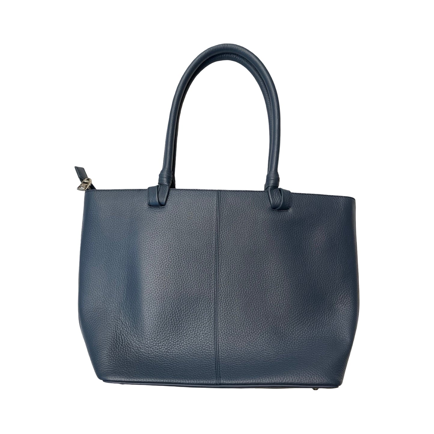 Handbag Leather By Cmc In Navy, Size:Large