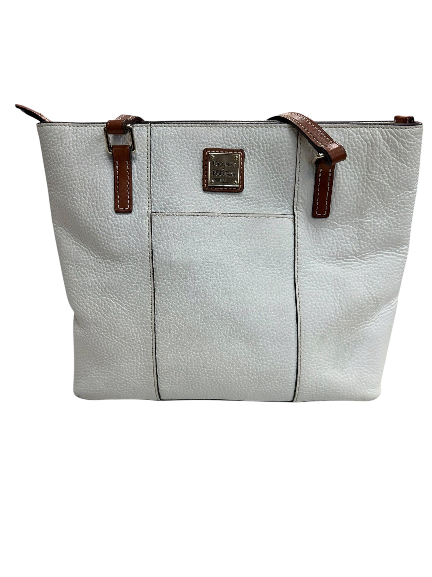 Handbag Designer By Dooney And Bourke In Cream, Size:Medium