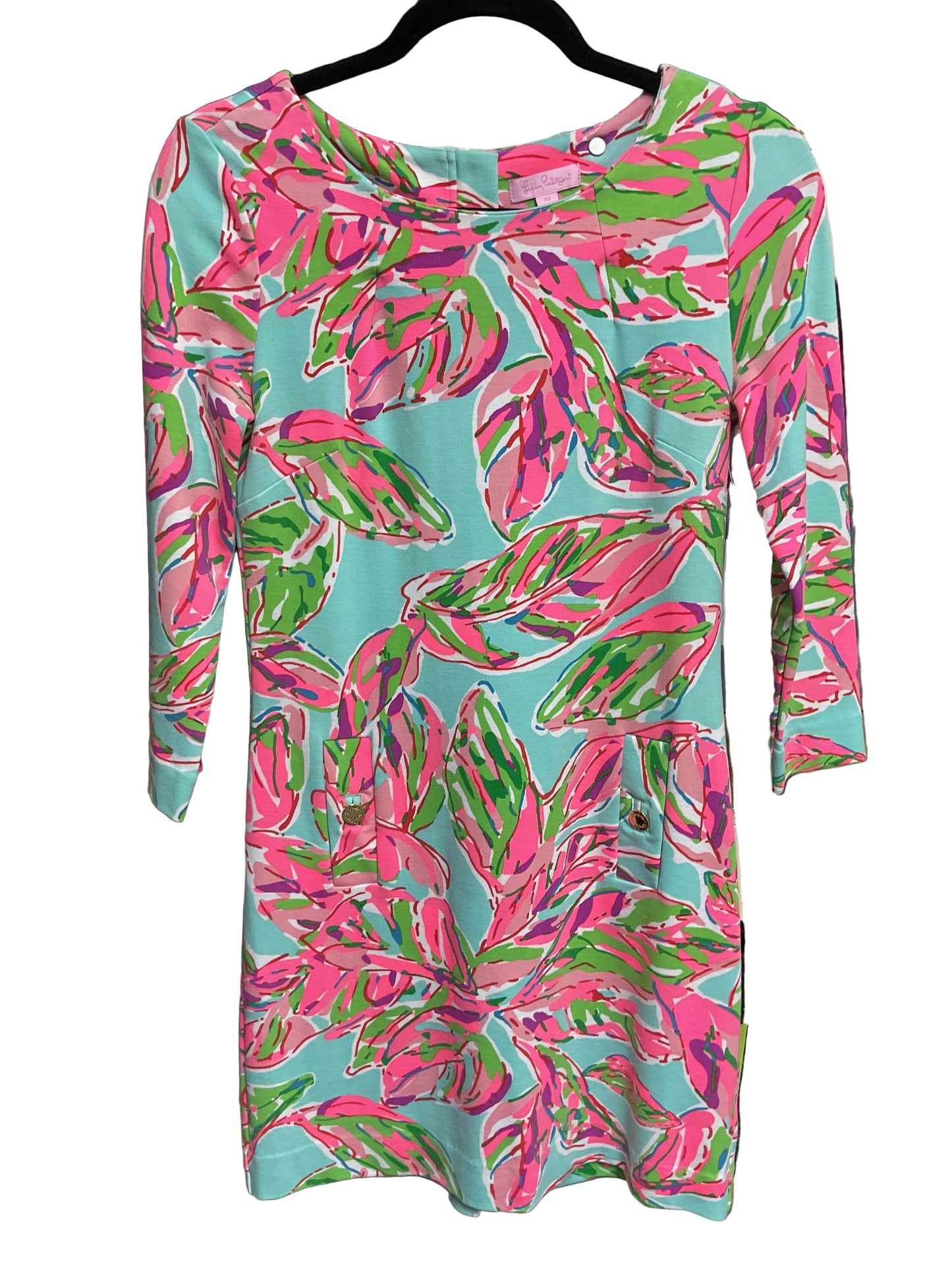 Dress Designer By Lilly Pulitzer In Blue & Pink, Size:Xs