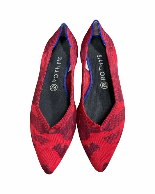 Shoes Flats By Rothys In Camouflage Print, Size:9.5