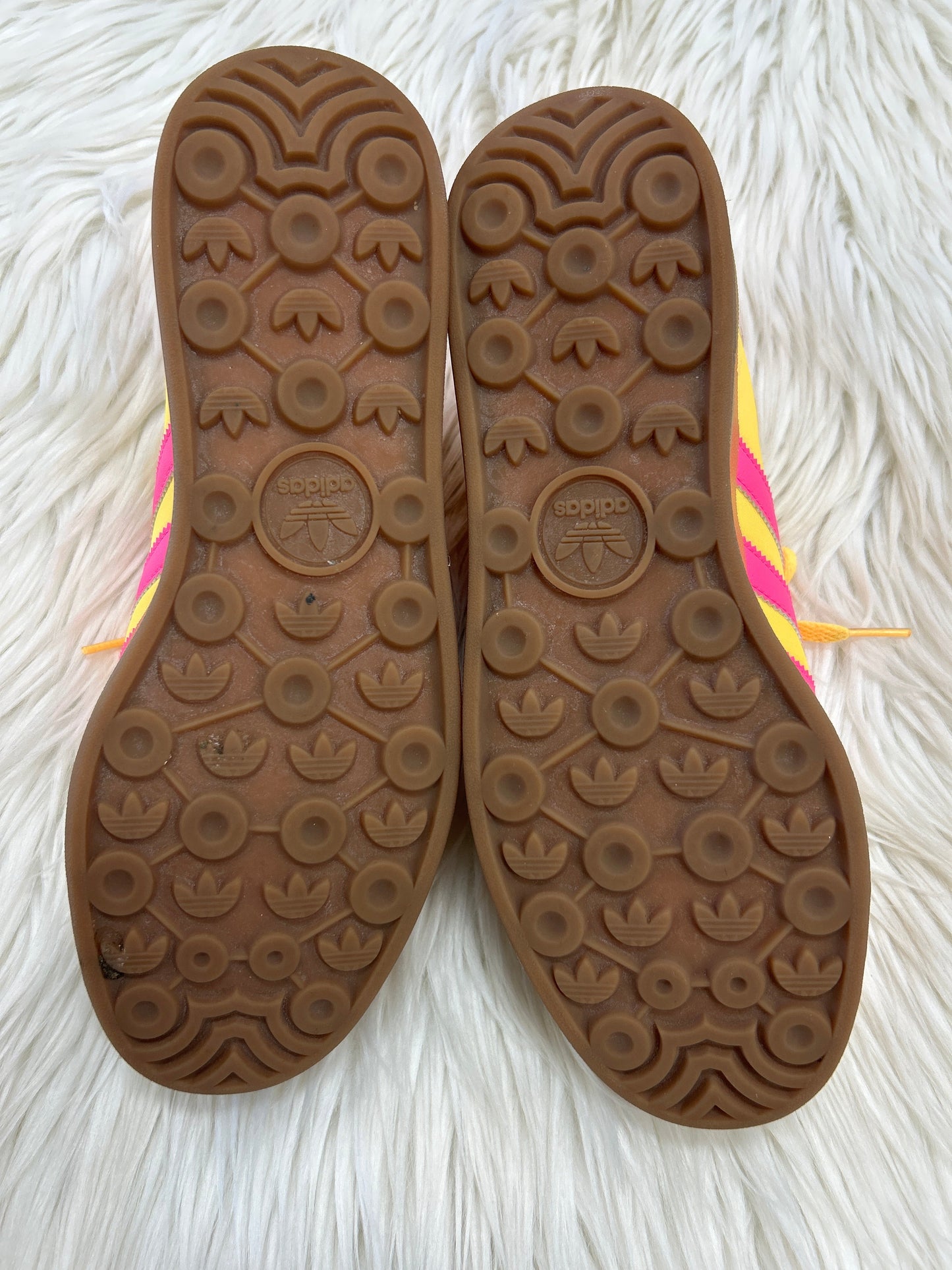 Shoes Sneakers By Adidas In Orange & Pink, Size:9