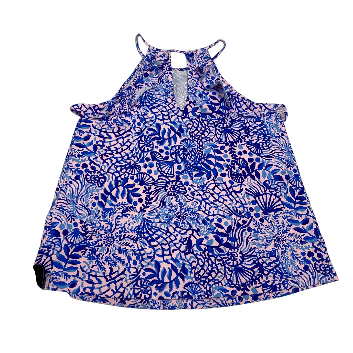 Top Sleeveless Designer By Lilly Pulitzer In Blue & Pink, Size:S