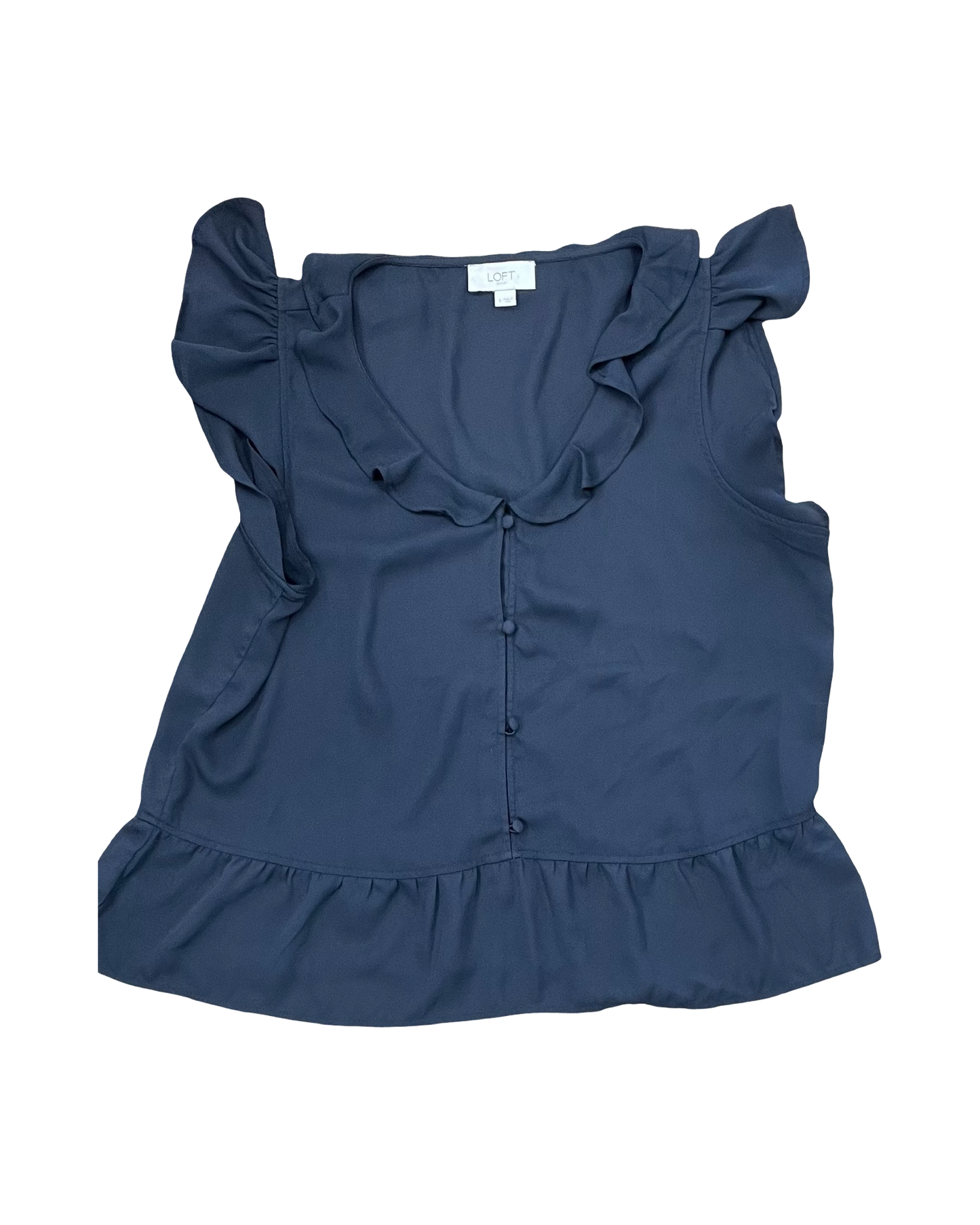 Top Sleeveless By Loft In Grey, Size:S